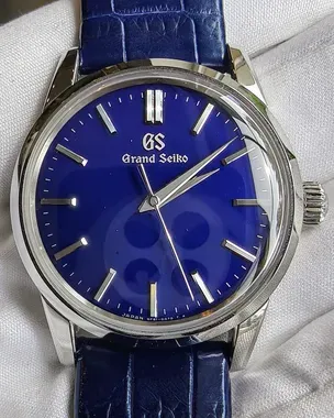 BLUE GIANT 34冊 2025 Grand Seiko Elegance 34MM Quartz Blue Dial Leather