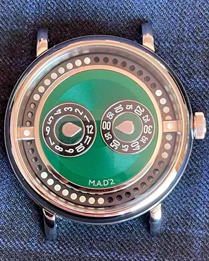 2025 MB&F MAD Edition 2 42MM Green Dial Leather Strap (M.A.D