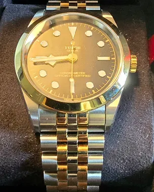 2022 Tudor Black Bay S&G 39MM Black Dial Two-Tone Bracelet