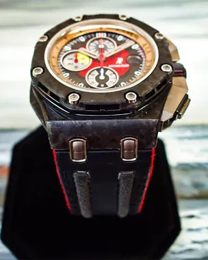Audemars Piguet ブレスレット オーデマ ピゲ トノー WG ブラックダイアル ブレスレット一体型