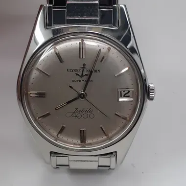 Ulysse Nardin Vintage Jubilee 4000 34MM Silver Dial Steel
