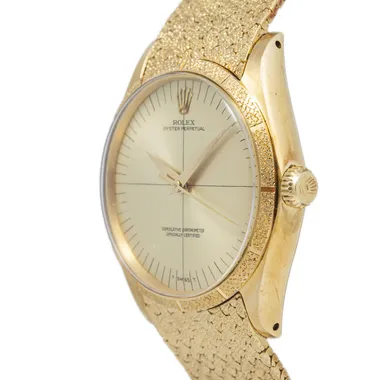 1961 Rolex Oyster Perpetual Zephyr Vintage 34MM Champagne