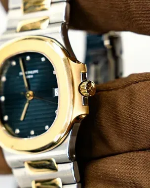 Patek Philippe Nautilus 37.5MM Aftermarket Black Dial Two