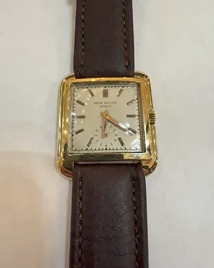 Patek Philippe Cioccolatone 31MM Silver Dial Leather Strap