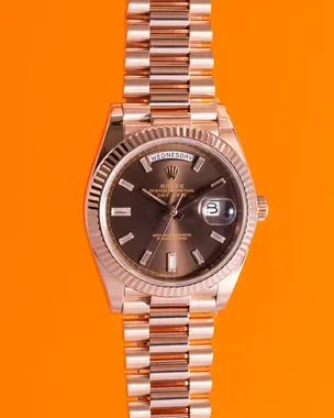 2016 Rolex Day-Date 40MM Brown Dial Rose Gold President