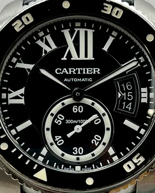 Cartier Calibre de Cartier Diver 42MM Black Dial Rubber