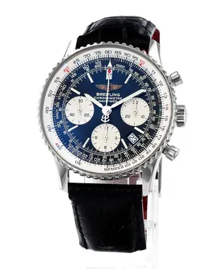 2010 Breitling Navitimer 42MM Black Dial Leather Strap