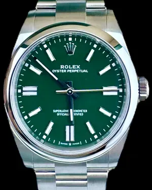 2025 Rolex Oyster Perpetual 41MM Green Dial Oyster Bracelet