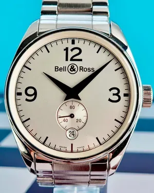 Bell & Ross BR V1 123 Original 41MM White Dial Steel Bracelet (BR
