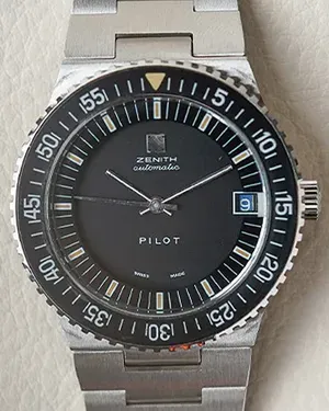 Zenith Pilot 38MM Black Dial Steel Bracelet (02.0190.380) – Grailzee