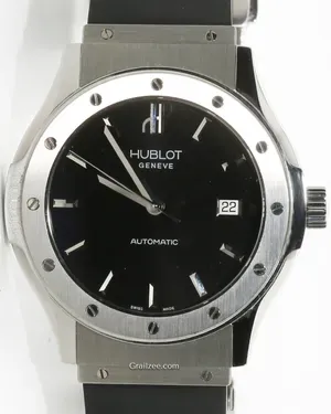 ふくふく1 Hublot Classic Fusion 41MM Black Dial Rubber Strap (B1915.1